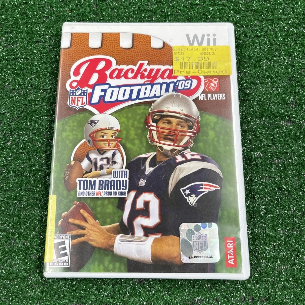 Wii Backyard Football With Tom Brady & Backyard Football W/ Tom Brady 09'‎ CIB